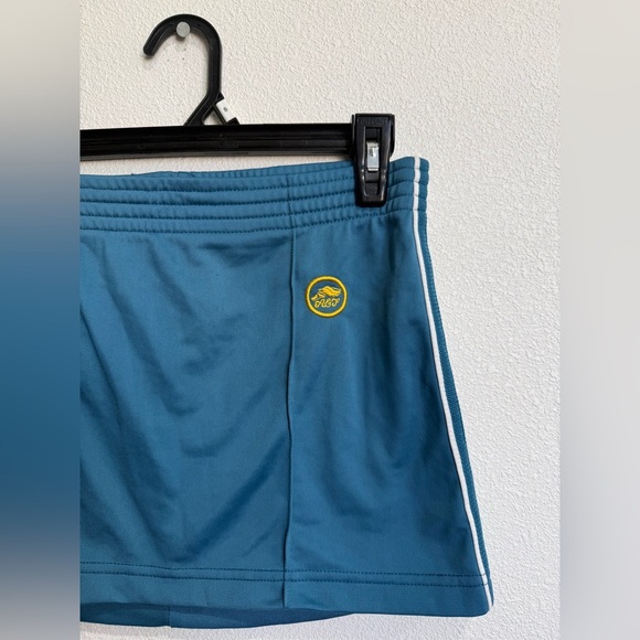 Vintage Y2K Abercrombie & Fitch Teal Skirt with White Stripes - Picture 4 of 6